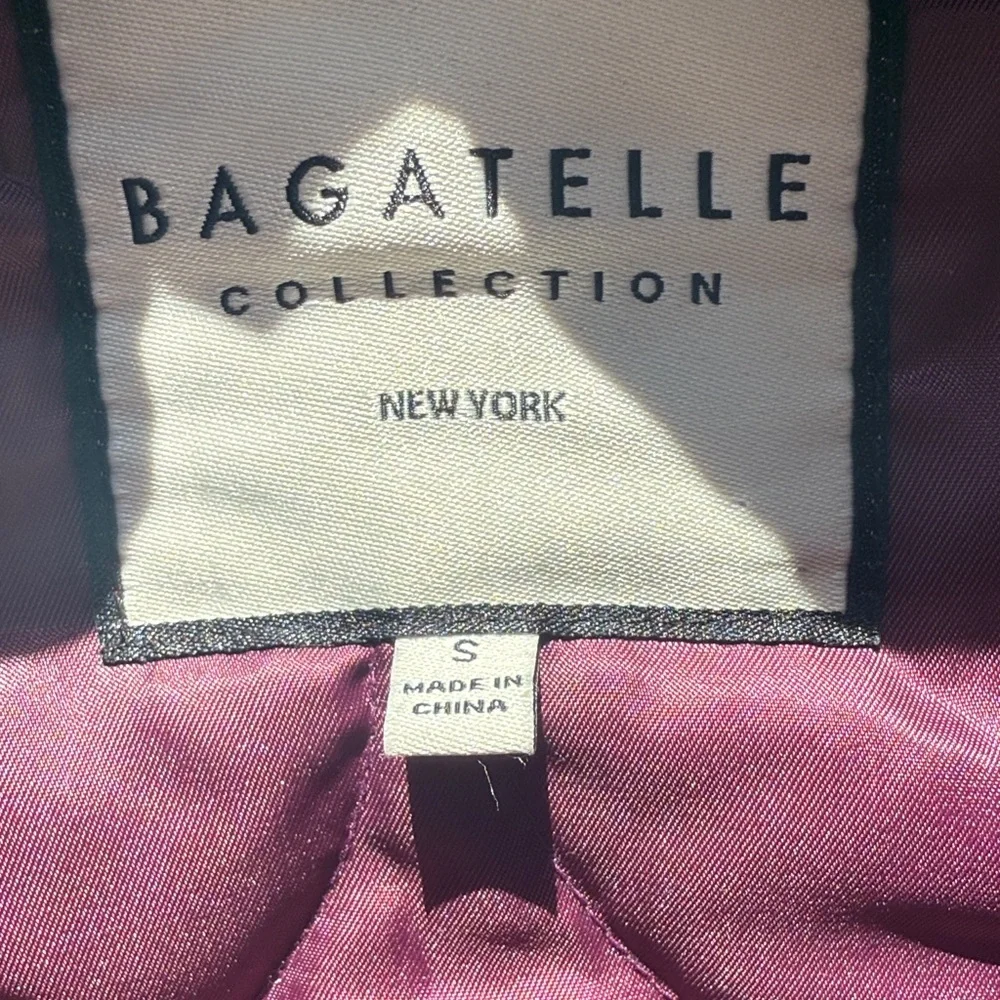 Plum Quilted Jacket with Front Pockets - Picture 5 of 12